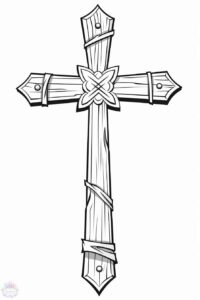 Desenho de Cruz Desenho Colorir Imprimir 32