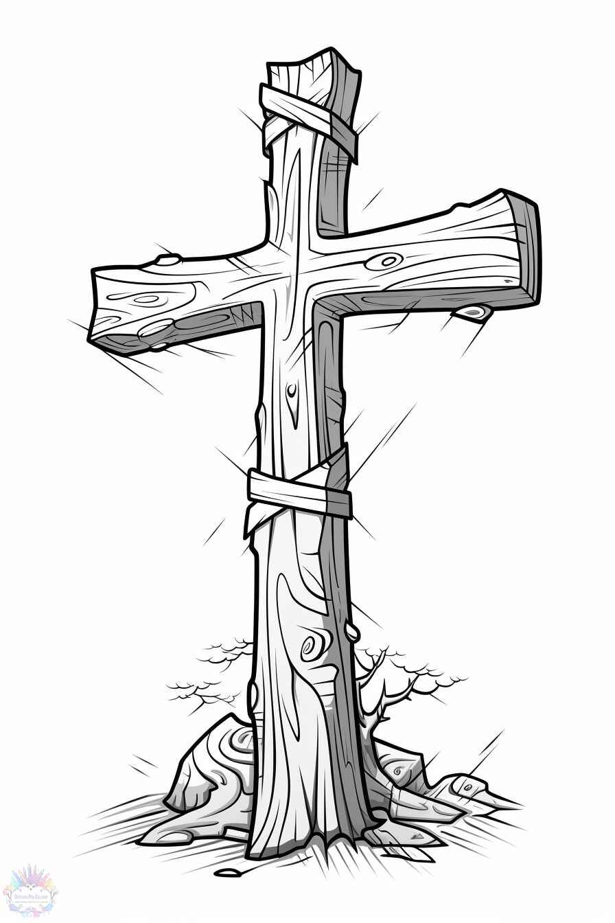 Desenho de Cruz Desenho Colorir Imprimir 33