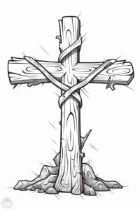 Desenho de Cruz Desenho Colorir Imprimir 34