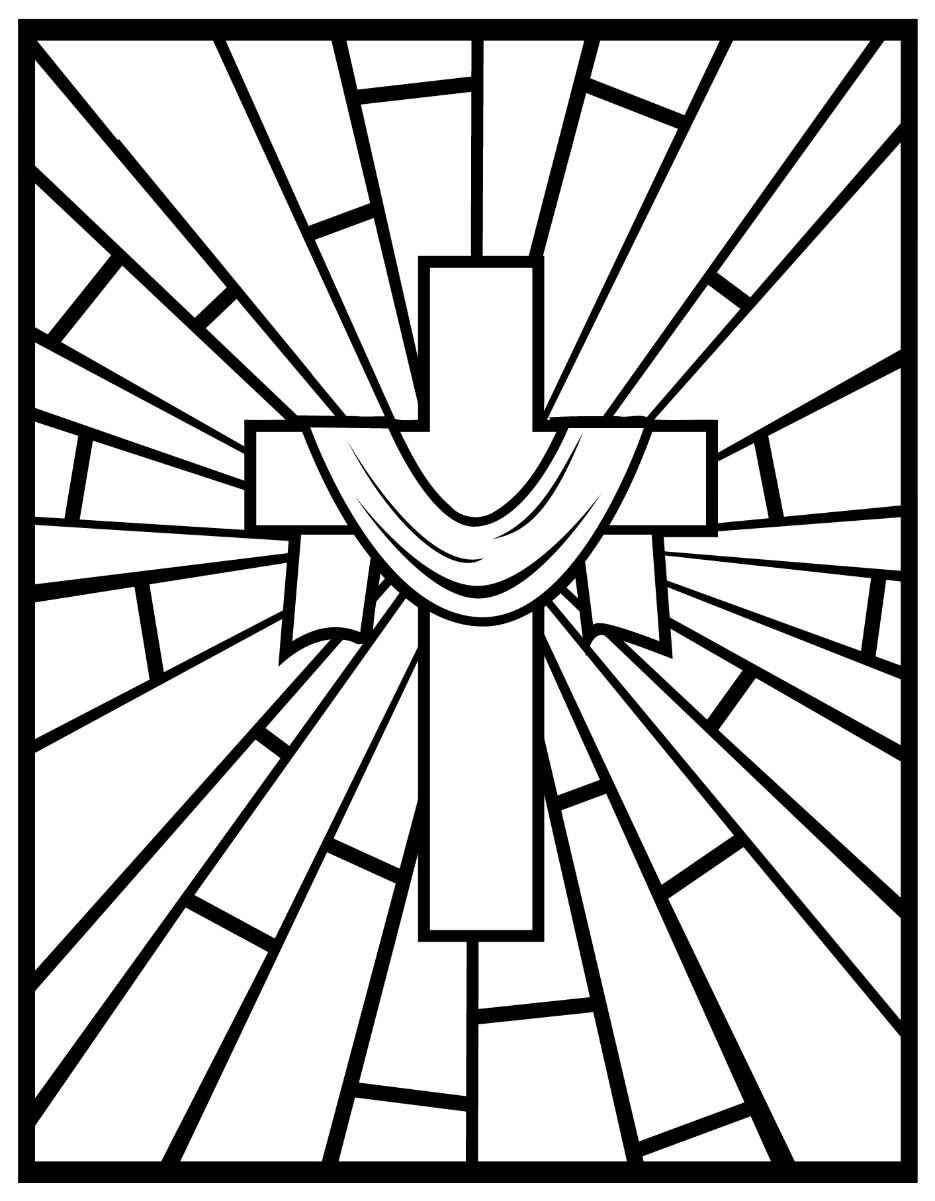 Desenho de Cruz Desenho Colorir Imprimir 37