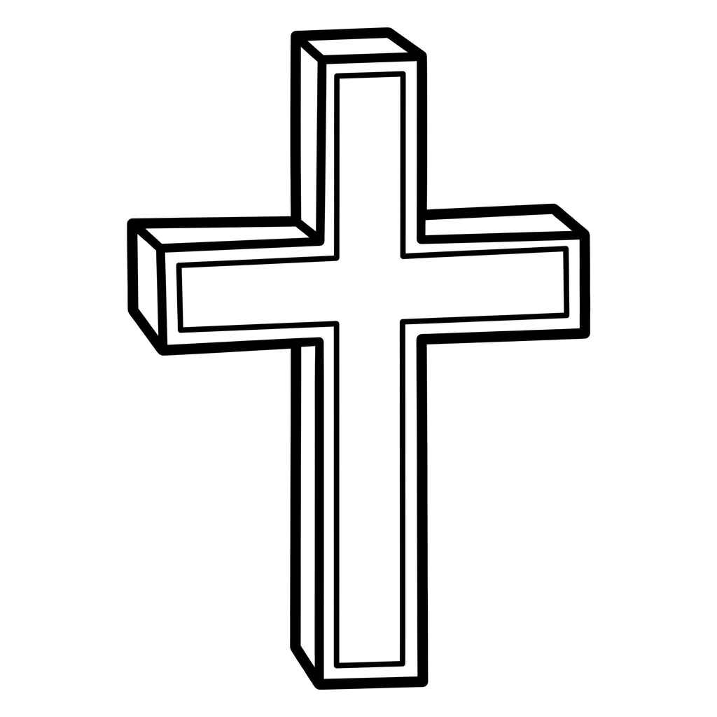Desenho de Cruz Desenho Colorir Imprimir 40