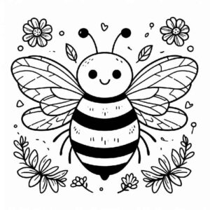 Desenho de Abelhas Desenho Colorir Imprimir 21