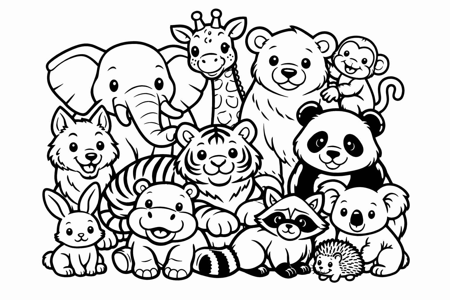 Desenho de Animais Desenho Colorir Imprimir 04