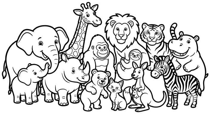 Desenho de Animais Desenho Colorir Imprimir 14