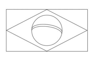 Desenho de Bandeiras Do Brasil Desenho Colorir Imprimir 03