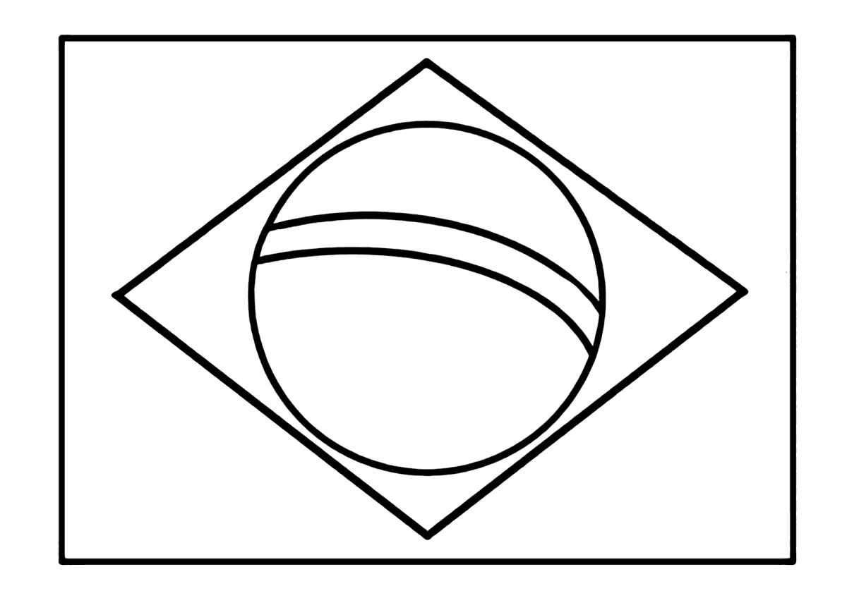 Desenho de Bandeiras Do Brasil Desenho Colorir Imprimir 07