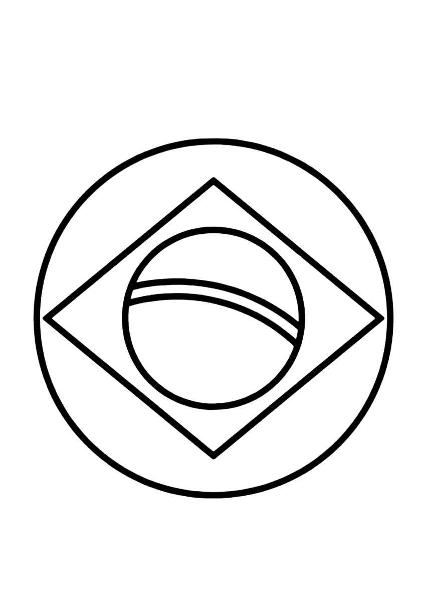 Desenho de Bandeiras Do Brasil Desenho Colorir Imprimir 08