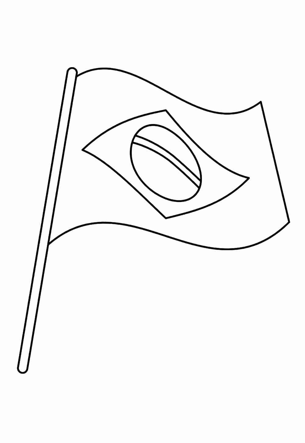 Desenho de Bandeiras Do Brasil Desenho Colorir Imprimir 09