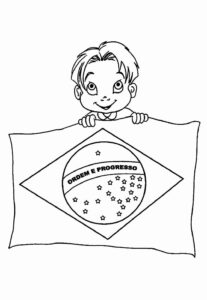 Desenho de Bandeiras Do Brasil Desenho Colorir Imprimir 11