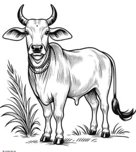 Desenho de Boi Desenho Colorir Imprimir 06
