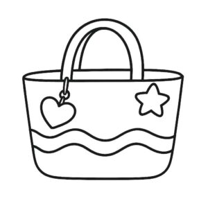 Desenho de Bolsa Desenho Para Colorir Imprimir