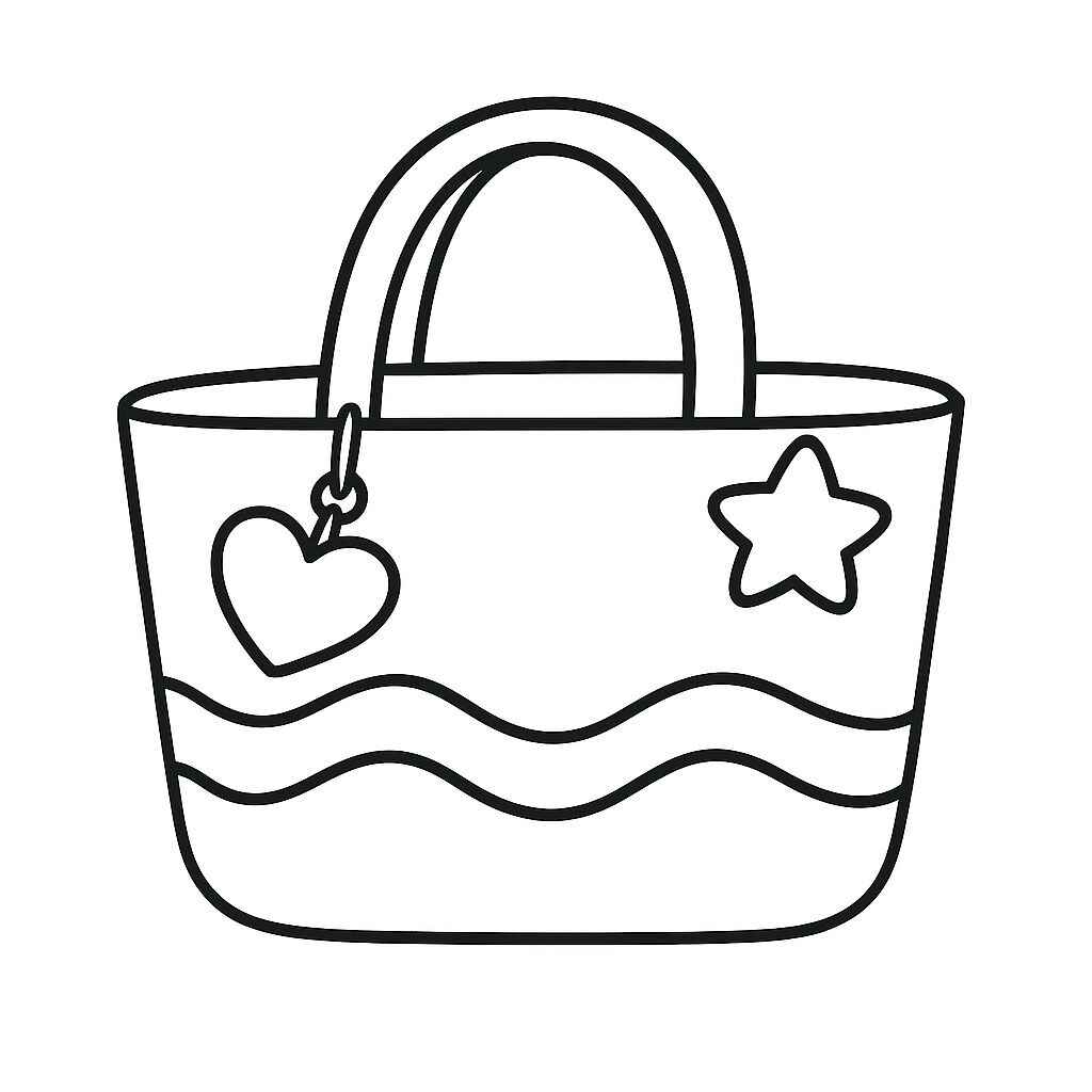 Desenho de Bolsa Desenho Para Colorir Imprimir