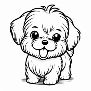 Desenho de Cachorros Desenho Colorir Imprimir 023