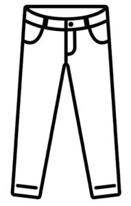 Desenho de Calça Desenho Para Colorir Imprimir