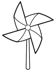 Desenho de Catavento Desenho Para Colorir Imprimir