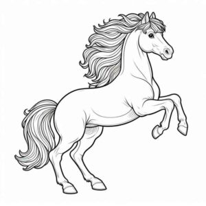 Desenho de Cavalo Desenho Colorir Imprimir 011