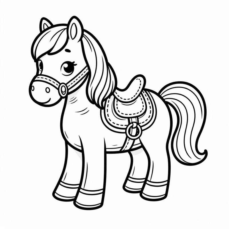 Desenho de Cavalo Desenho Colorir Imprimir 012