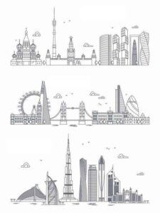 Desenho de Cidade Desenho Colorir Imprimir 08