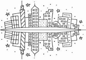 Desenho de Cidade Desenho Colorir Imprimir 09