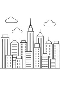 Desenho de Cidade Desenho Colorir Imprimir 15