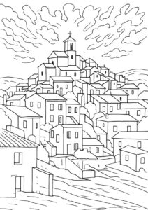 Desenho de Cidade Desenho Colorir Imprimir 20