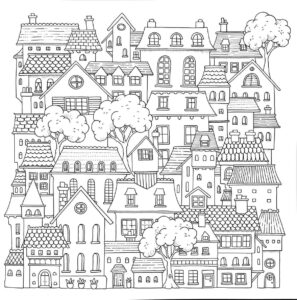 Desenho de Cidade Desenho Colorir Imprimir 22