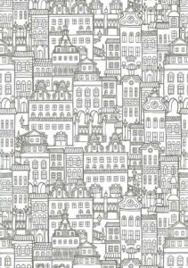 Desenho de Cidade Desenho Colorir Imprimir 27