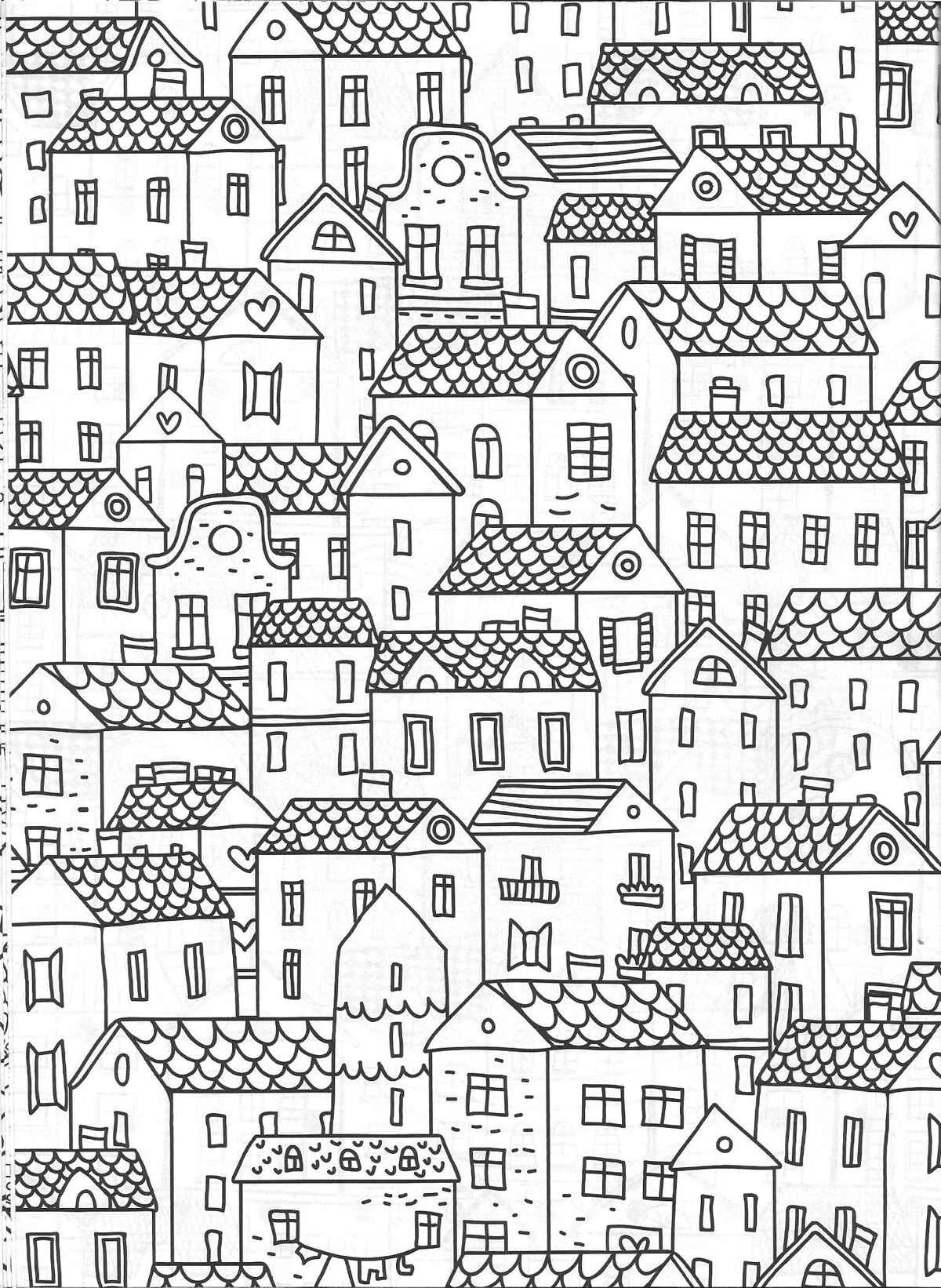 Desenho de Cidade Desenho Colorir Imprimir 29