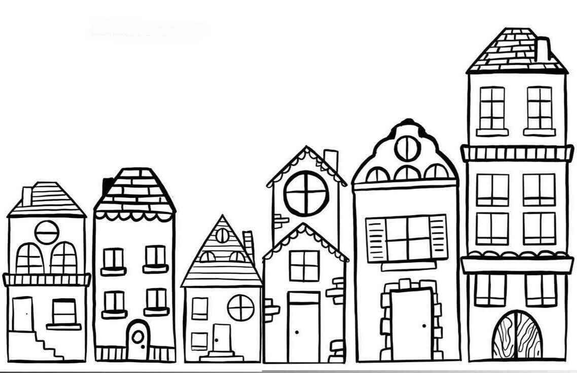 Desenho de Cidade Desenho Colorir Imprimir 30