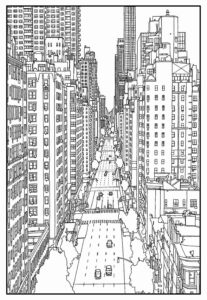 Desenho de Cidade Desenho Colorir Imprimir 39