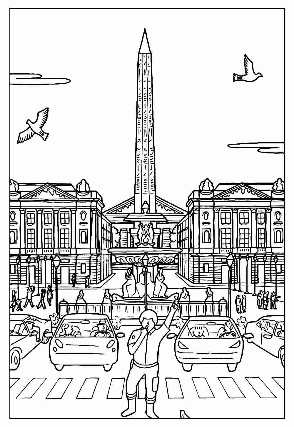 Desenho de Cidade Desenho Colorir Imprimir 41