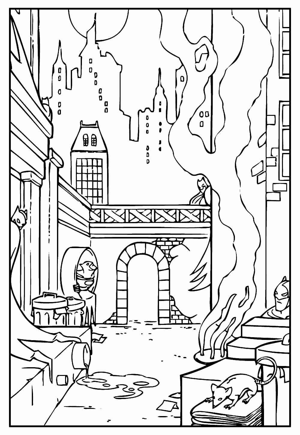 Desenho de Cidade Desenho Colorir Imprimir 43