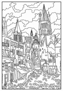 Desenho de Cidade Desenho Colorir Imprimir 48