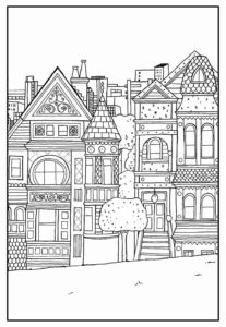 Desenho de Cidade Desenho Colorir Imprimir 49