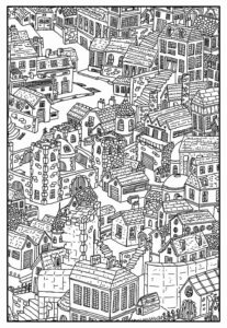 Desenho de Cidade Desenho Colorir Imprimir 50