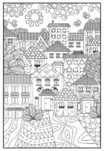 Desenho de Cidade Desenho Colorir Imprimir 51