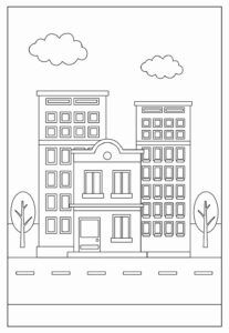 Desenho de Cidade Desenho Colorir Imprimir 54