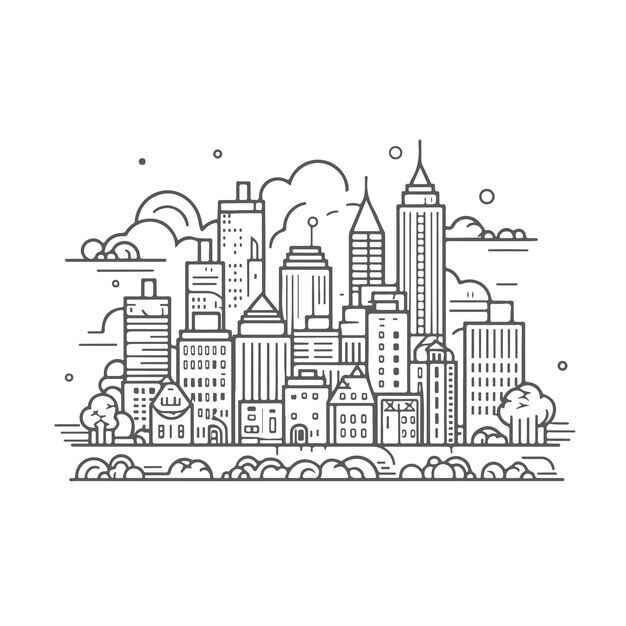 Desenho de Cidade Desenho Colorir Imprimir 62