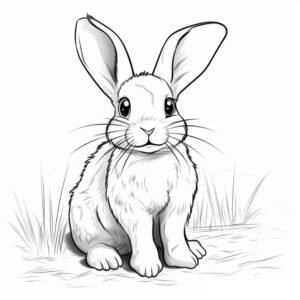 Desenho de Coelhos Desenho Colorir Imprimir 23