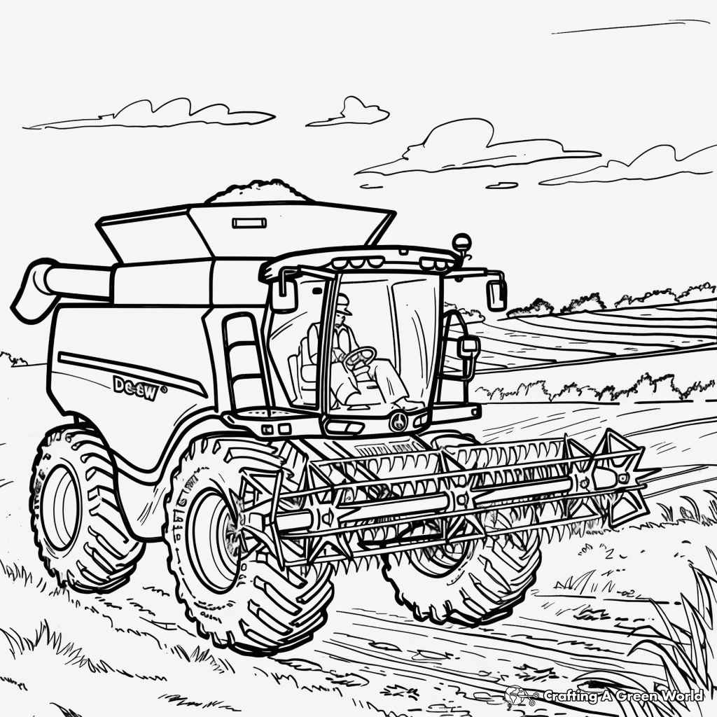 Desenho de Colheitadeira Desenho Colorir Imprimir 26
