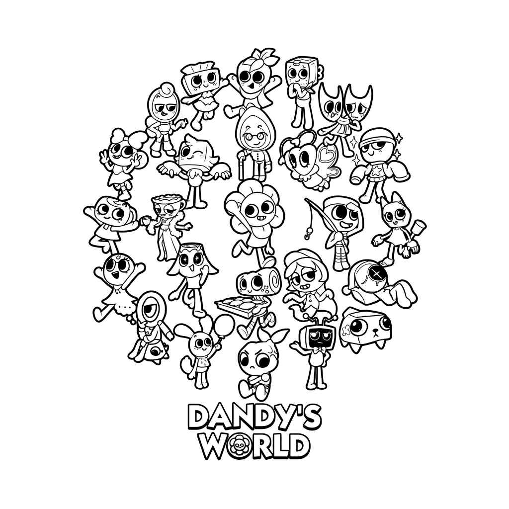 Desenho de Dandys World Desenho Colorir Imprimir 52