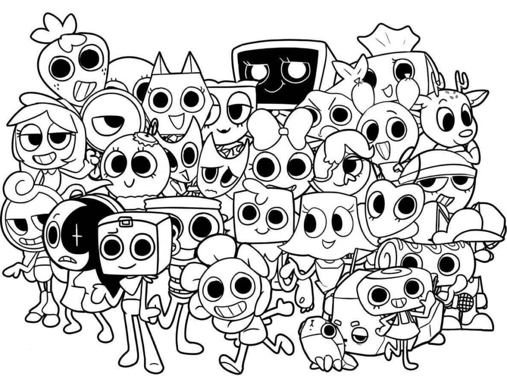 Desenhos de Dandy's World para Imprimir e Colorir