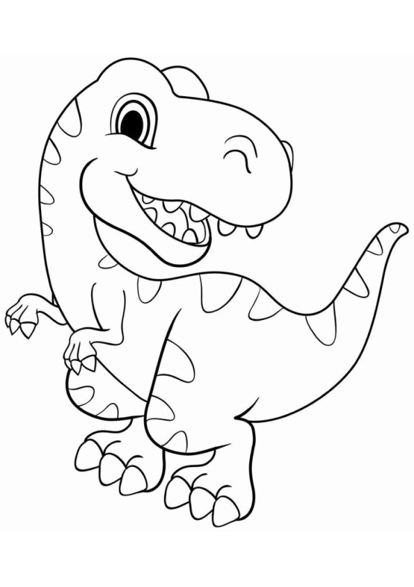 Desenho de Dinossauros Desenho Colorir Imprimir 27