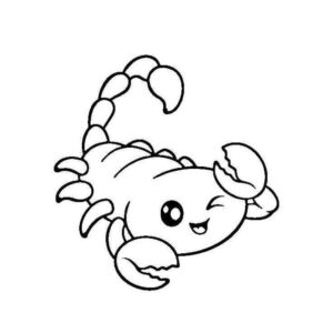 Desenho de Escorpiao Desenho Colorir Imprimir 01