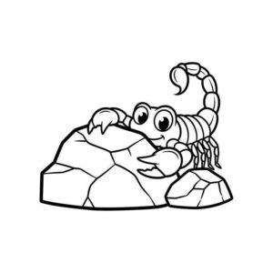 Desenho de Escorpiao Desenho Colorir Imprimir 02