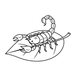 Desenho de Escorpiao Desenho Colorir Imprimir 04