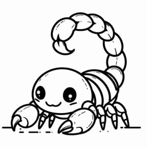 Desenho de Escorpiao Desenho Colorir Imprimir 05