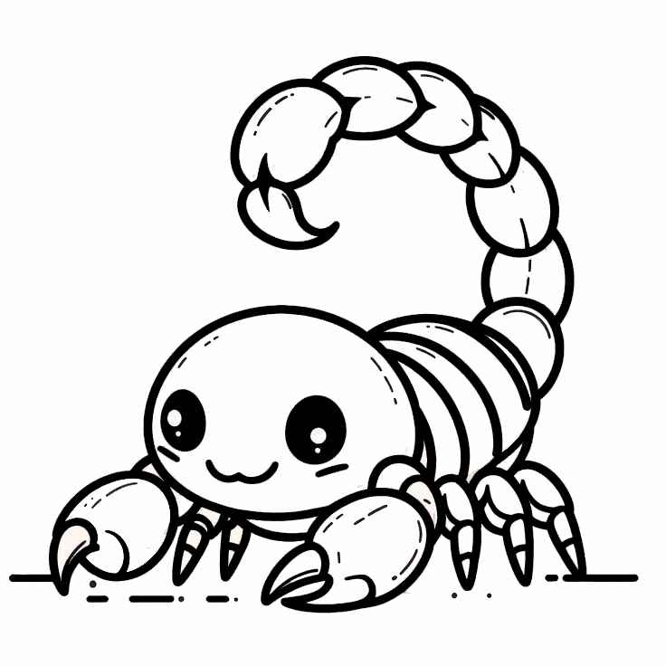 Desenho de Escorpiao Desenho Colorir Imprimir 05