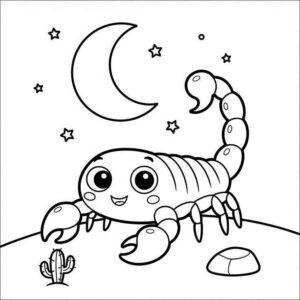 Desenho de Escorpiao Desenho Colorir Imprimir 06