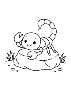 Desenho de Escorpiao Desenho Colorir Imprimir 09